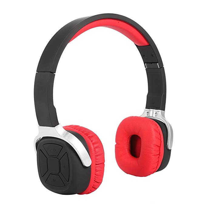 NEW BEE N9 Pedometer APP Sports Wireless Folding Bluetooth Headphones HIFI Earphones Smart Stereo Headset w/ NFC(Black+Red)
