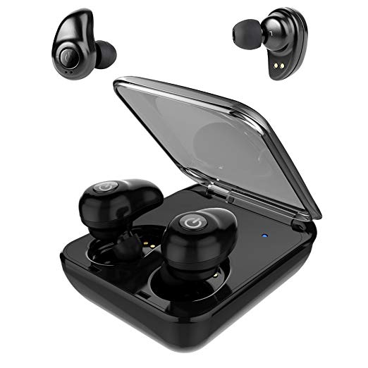 Wireless Headphones,VISLIP V4.1 Bluetooth Earbuds Sweatproof Earphones with Charging Box,Mini Invisible Stereo Headset