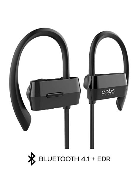 BLUETOOTH HEADPHONES - Best Noise Cancelling Wireless Earphones, Waterproof Sports Earbuds, Premium Bass Sound, Secure-Fit Headset w/ Mic, 8 Hours Play Time