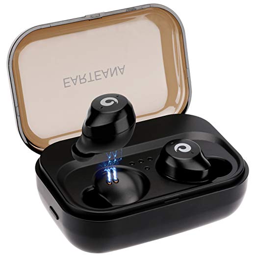 Wireless Earbuds,Touch Control Dual Wireless Earbuds & IPX7 Waterproof with Charging Box Sweatproof Bluetooth Earphones for iPhone iPad, Smartphones,Laptop,3 Hours Working Time(black)