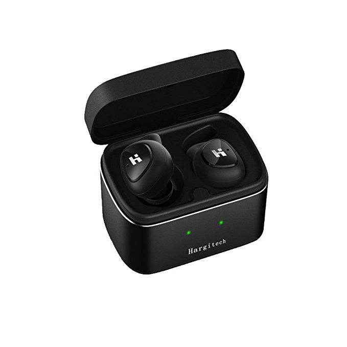 Wireless Earbuds, Hargitech Bluetooth Headphones with Mic In-Ear Headset IPX7 Earphone Noise Cancelling Earpiece 1H Recharge and 4 Hours Playing Time HD Stereo Sound Airpods for Iphone Samsung Andriod