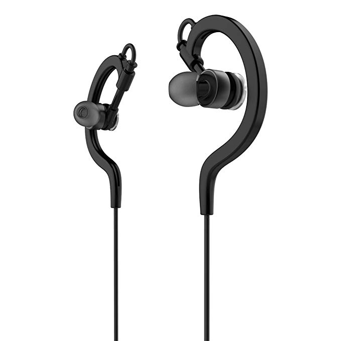 Cibo Bluetooth 4.0 Stereo Wireless Sweatproof Sports Earbuds Earphone Headphone with Microphone (Black)