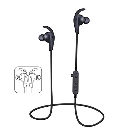 New Generation Bluetooth Headphones with TF Card Slot, Sports Bluetooth Wireless Sports Headset,Bluetooth 4.2 Noise Cancelling Sweatproof Wireless In-Ear Earbuds Headsets, More Convenient for Sports