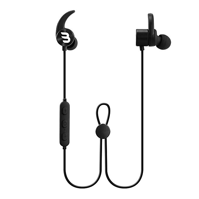 Beamin Lunar8 Wireless Bluetooth Headphones iPhone Android Sport Ear Buds 7 Hour Battery Noise Cancelling Microphone Hands-Free Calling IPX5 Water Resistant Fitness Lightweight In-Ear Dynamic Sound