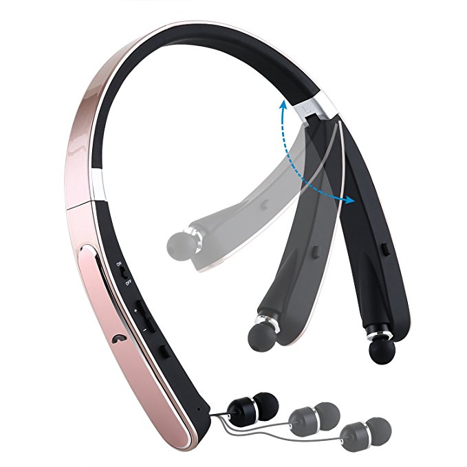neckband bluetooth headphones retractable reviews