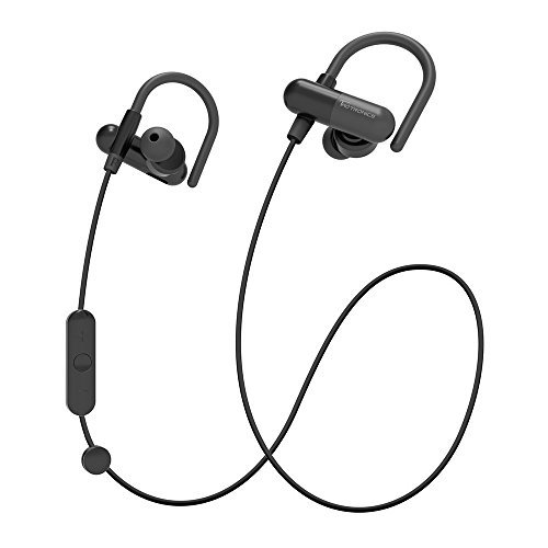 TaoTronics Bluetooth Headphones, Wireless In-Ear Earbuds Sports Earphones with Bulit in Mic (Secure Ear Hooks Design, 8 Hours Play Time)