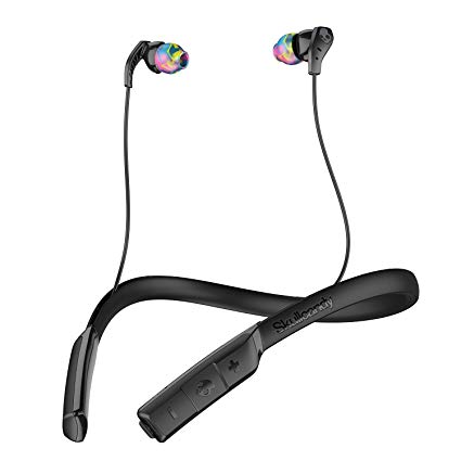 Skullcandy Method Bluetooth Wireless Sweat-Resistant Sport Earbuds with Microphone - Black/Swirl (Certified Refurbished)