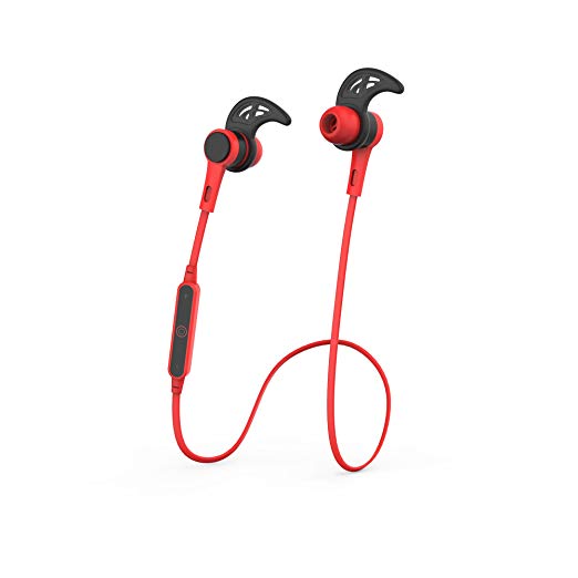 GetBig BX315 Bluetooth V4.0 Gaming Headset Hi-Fi stereo Sound Sweatproof and waterproof Ergonomic design for ourdoor & running & gym & sports (Red)