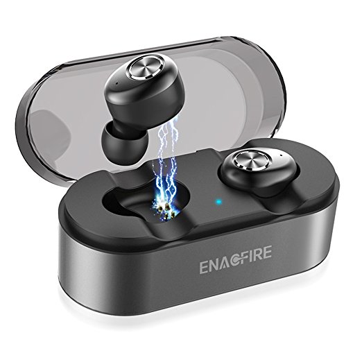 Wireless Earbuds, ENACFIRE E18 Bluetooth Earbuds 15H Playtime Deep Bass Stereo Sound Wireless Headphones, Built-in Microphone