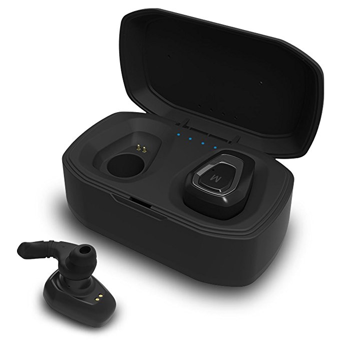 Riodo True Wireless Earbuds, Bluetooth Headphone In-Ear Stereo Sound with Portable Charing Case, Hands-free Calls for Sports Running Gym Business Driving