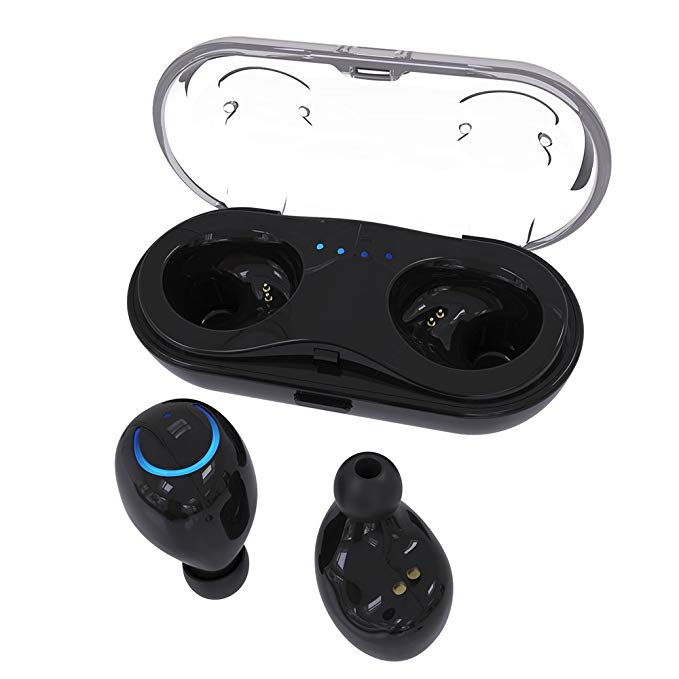 Wireless Earbuds, Touch Control Headphones with 800mAh Charging Box V4.2 Noise Canceling Mini Twins Stereo Headset Sports In Ear Earphones with Built-in Mic for iPhone Android Phones