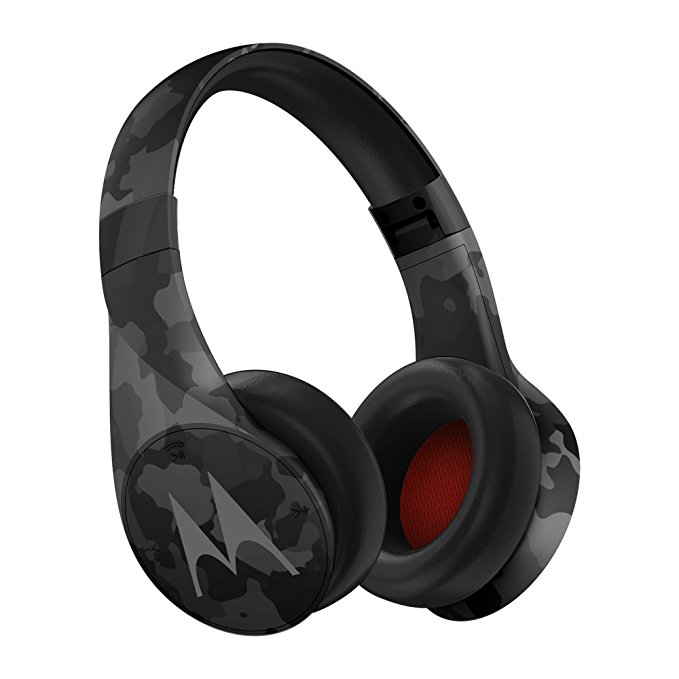 Motorola Pulse Escape + Wireless Over-Ear Headphones - Black Camo