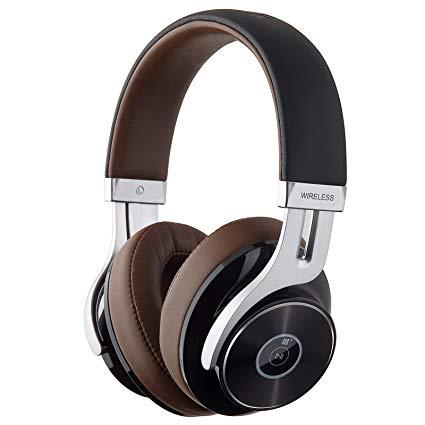 Edifier W855BT Bluetooth Headphones - Over-ear Stereo Wireless Headphone with Microphone and Volume Control - Brown/Black