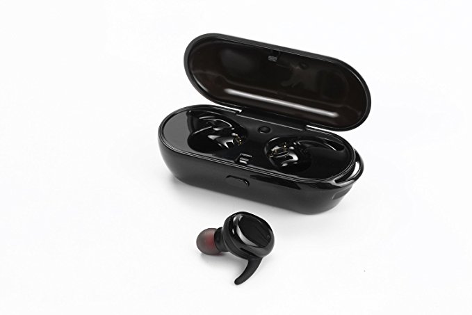 Wireless Earbuds with Charging Case Touch Control Bluethooth Wireless Earphones with Built-in HD Micphone Noise Canceling Stereo Sweatproof In Ear Sports Earphone for iPhone Android Phone.(Black)